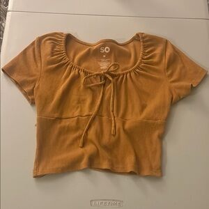 SO Women's Tan Crop Top